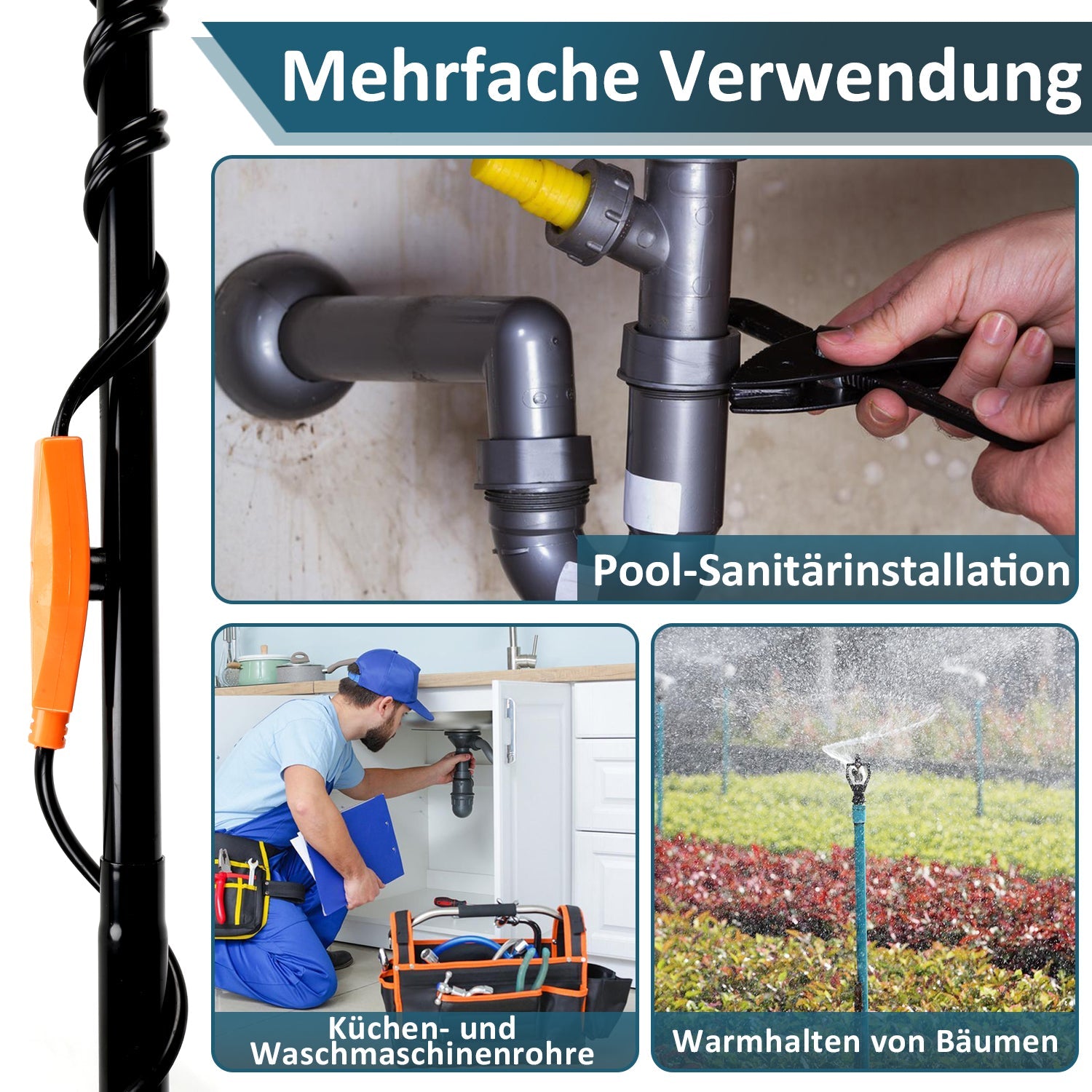 Cosmo Go Frostschutz Heizkabel mit thermostat