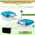 Cosmo Go Brutautomat Vollautomatisch Inkubator für Hühner 36 Eier