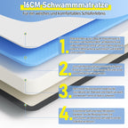 Cosmo Go Matratze Memory-Schaummatratze Ergonomische H3