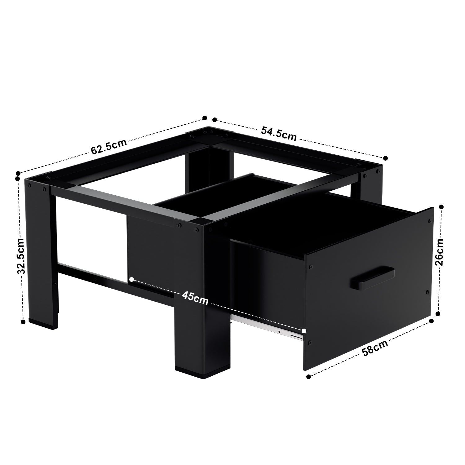Cosmo Go Waschmaschinen Untergestell mit Schublade
