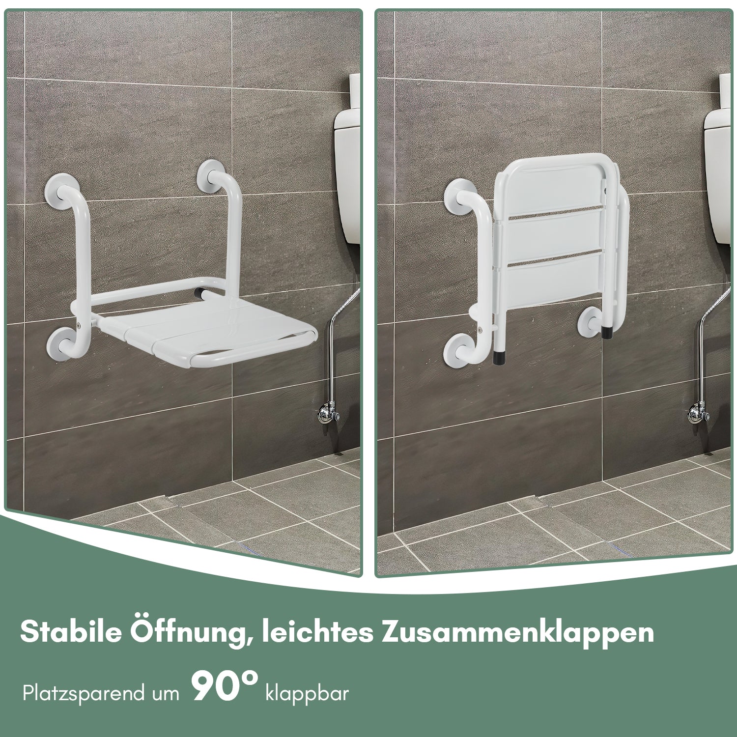 Cosmo Go Duschklappsitz Duschhocker Wandmontage