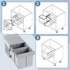 Cosmo Go Mülleimer Abfalleimer Einbau 30L Schrank