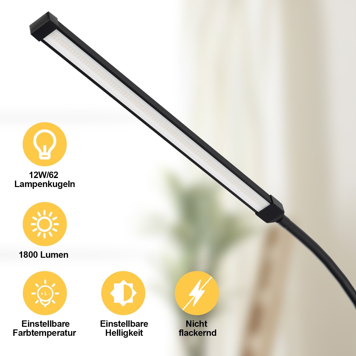 Cosmo Go Dimmbar Stehlampe 9W mit Fernbedienung