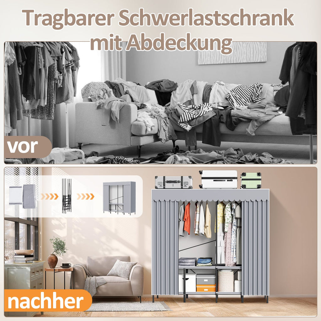 Cosmo Go Klappbarer Kleiderschrank Schlafzimmerschrank