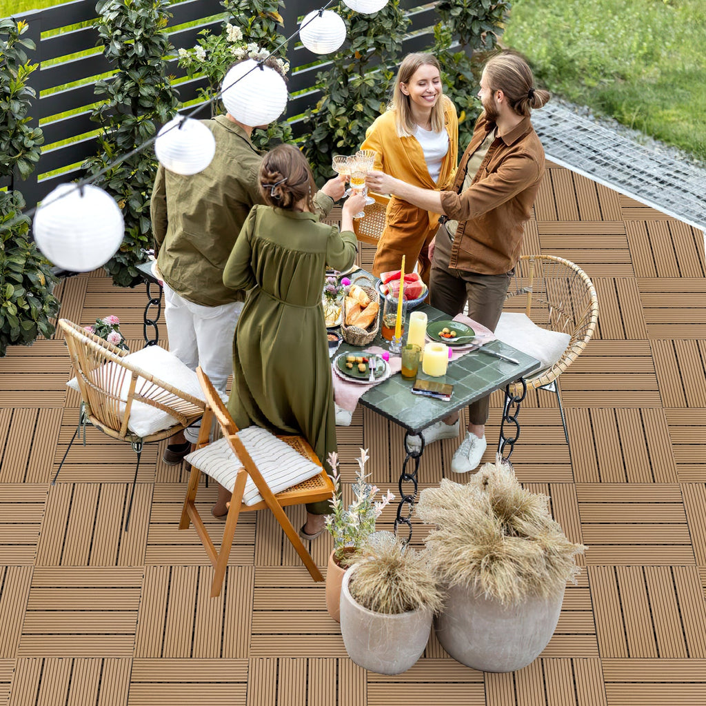 Cosmo Go WPC Terrassenfliesen Klickfliese 30x30cm 11stk