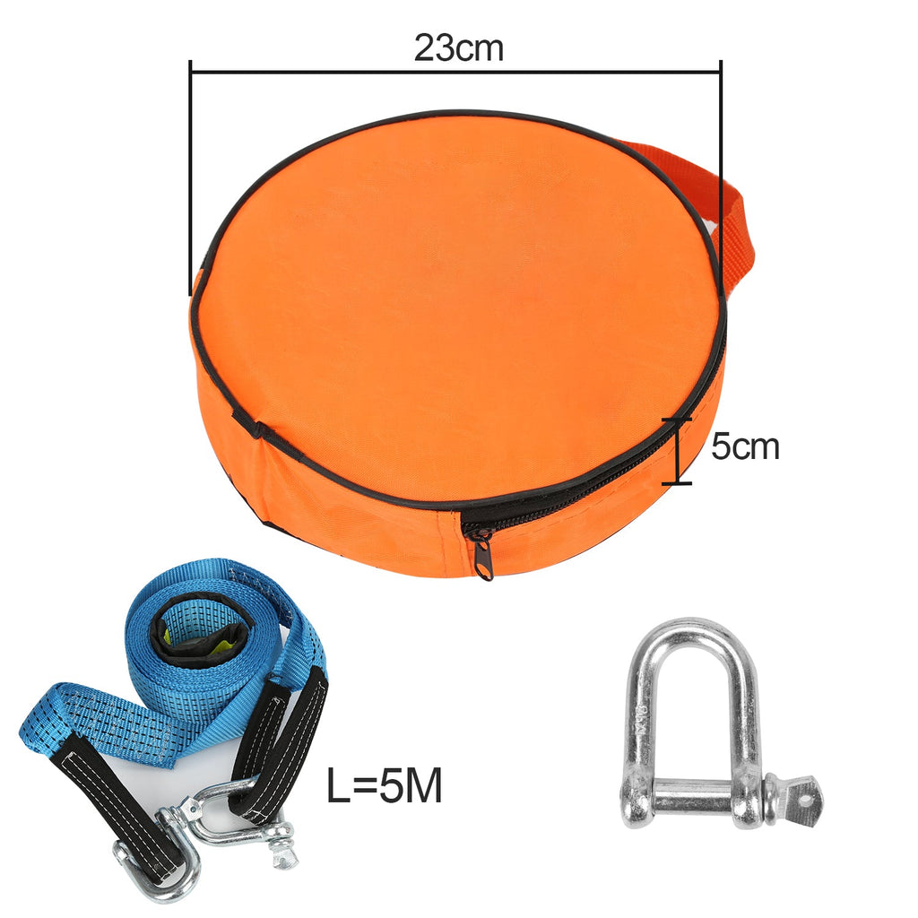 Cosmo Go Abschleppseil Notfall-Abschleppgurt 5 cm x 5 m