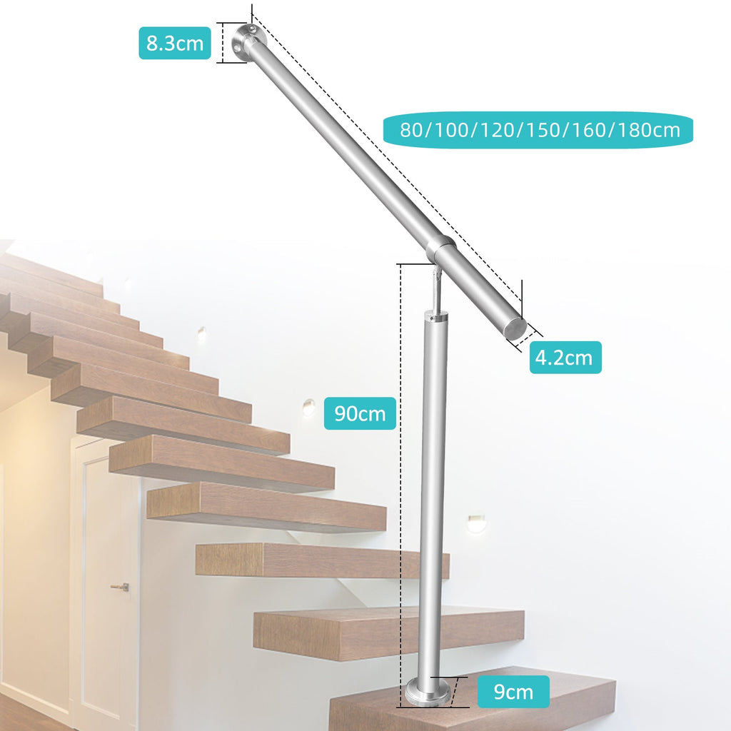 Cosmo Go Eingangsgeländer Edelstahl 80-180cm