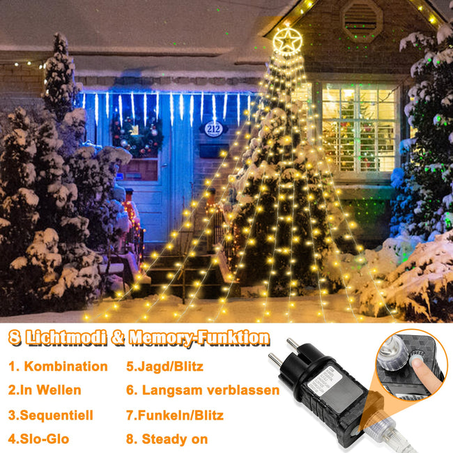 Cosmo Go LED Lichterkette mit Sternen mit 9 Girlanden Main Image