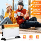 Cosmo Go 2000W Elektroheizung Konvektor Heizung mit Thermostat