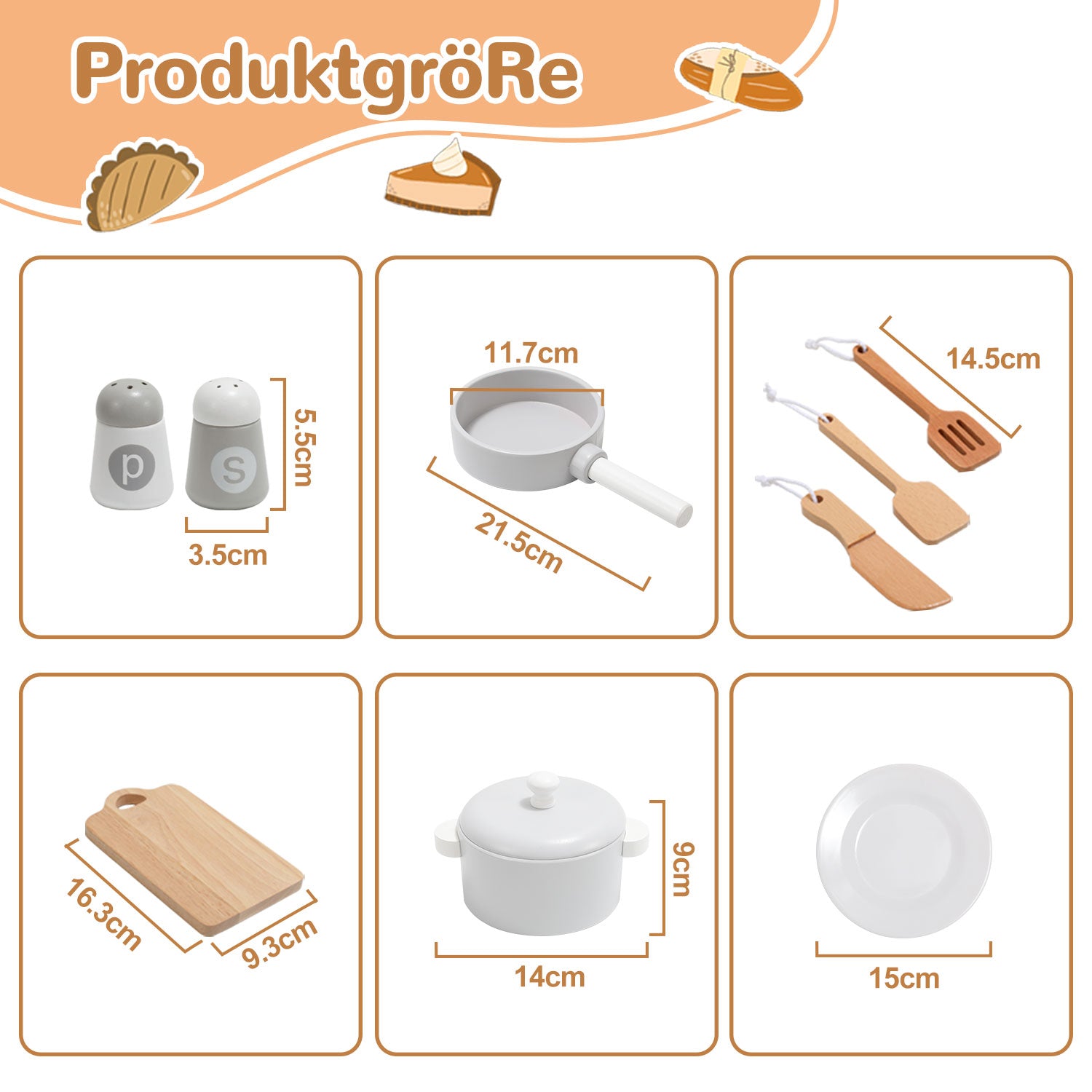 Cosmo Go Spielzeugküche Kinderspielzeug aus Holz