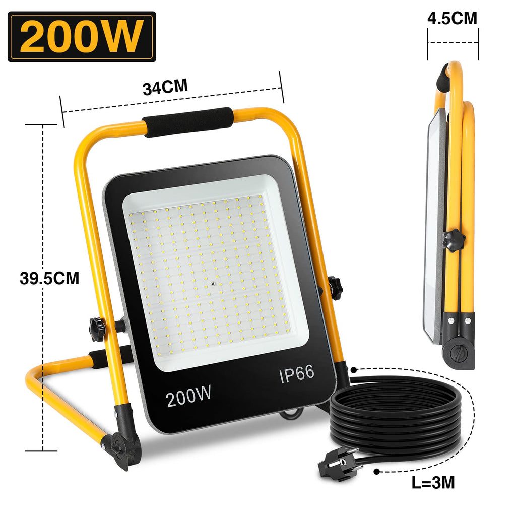 Cosmo Go LED Baustrahler 50W-200W Kaltweiß IP66