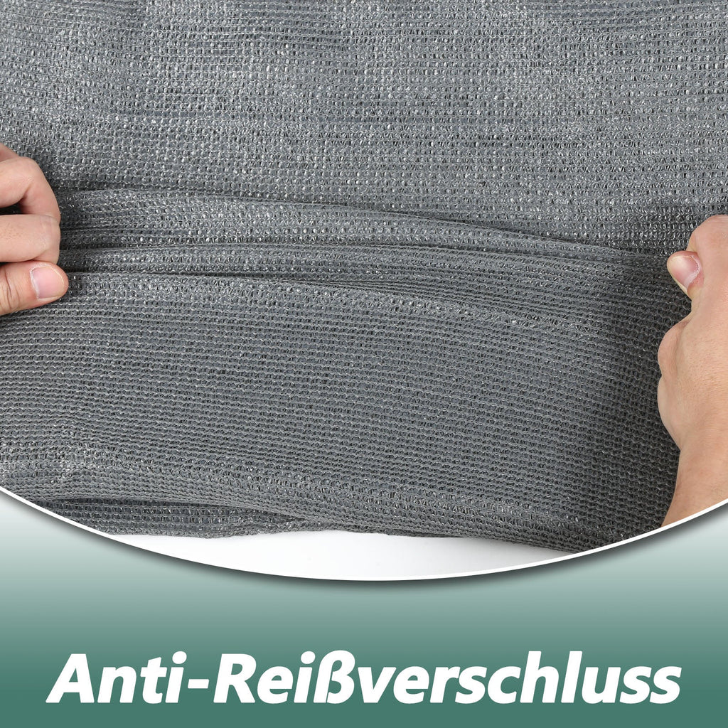 Cosmo Go Sichtschutz HDPE Windschutz Schattennetz Grün/Grau