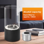 Table Fireplace Bioethanol Tabletop Fireplace Portable Round