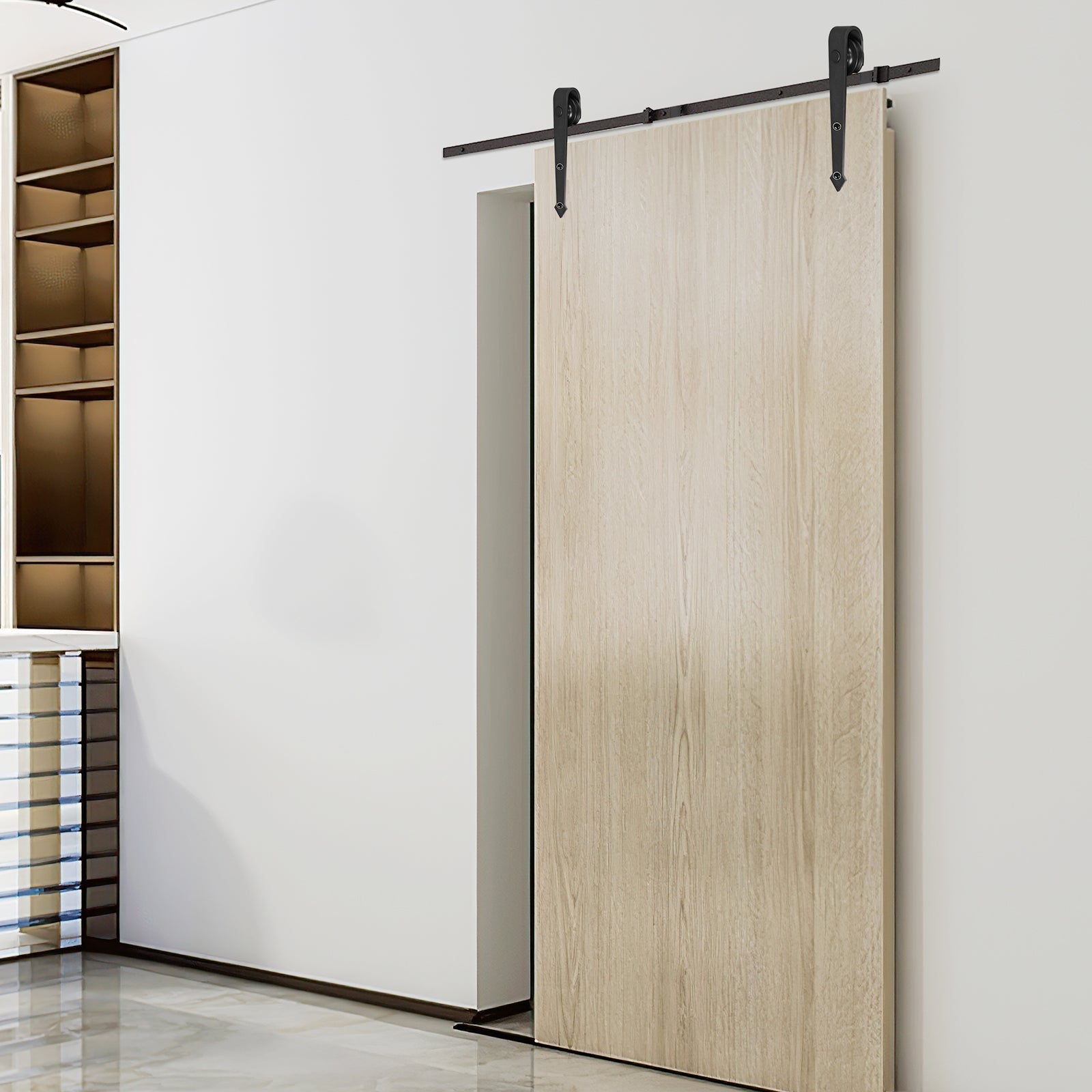 Cosmo Go Schiebetürbeschlag Set Schiebetürsystem 152cm/183cm/200cm/244cm/363cm