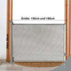 Cosmo Go Treppenschutzgitter Türschutzgitter Ausziehbar 0-150cm/180cm