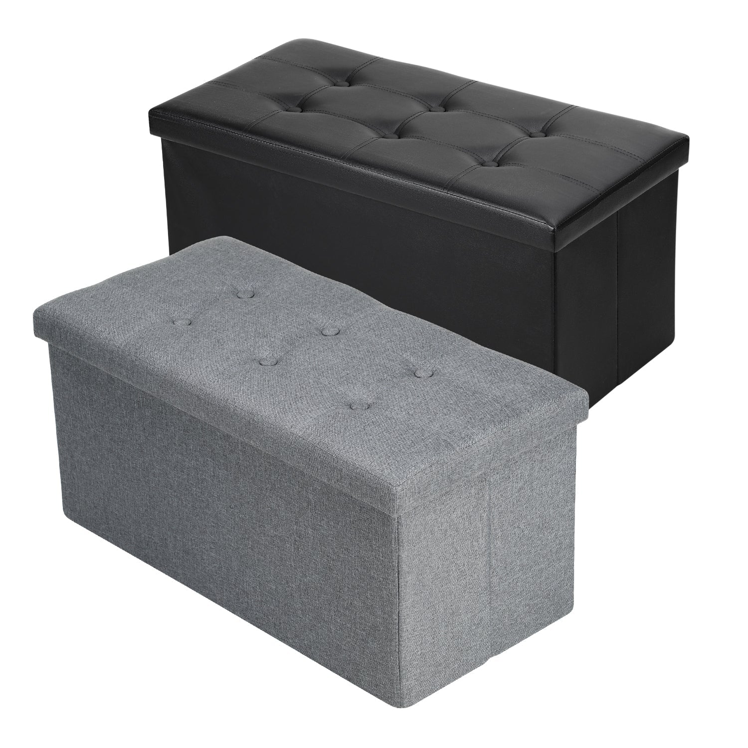 Cosmo Go Sitzhocker mit Stauraum Aufbewahrungsbox 76x38x38cm