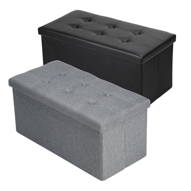 Cosmo Go Sitzhocker mit Stauraum Aufbewahrungsbox 76x38x38cm Hover Image