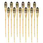 Cosmo Go 12er Set Gartenfackeln mit Docht