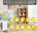 Cosmo Go Luftentfeuchter 26L mit Timerfunktion, Wäschetrockungsfunktion, Abtaufunktion