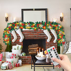 Cosmo Go Weihnachtsgirlande 100 LEDs mit Deko und Fernbedienung 5m