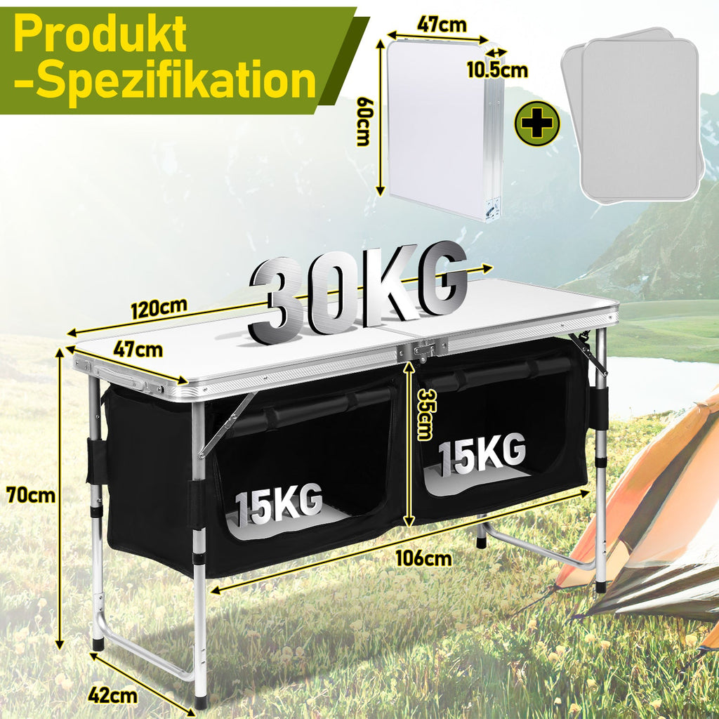 Cosmo Go Campingküche Faltbar 2 Fächer