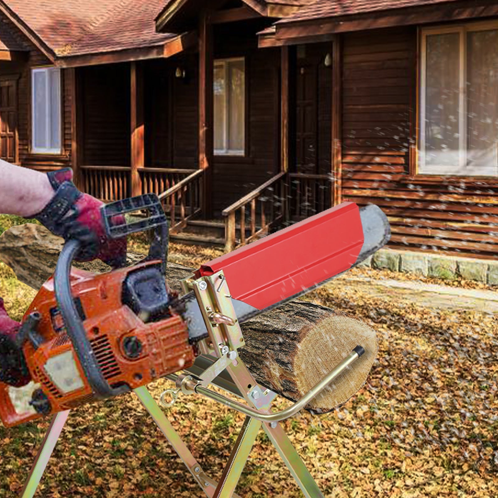 Cosmo Go Sägebock mit Kettensägenständer Max. Belastung 150 kg