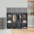 Cosmo Go Multifunktionaler Kleiderschrank mit Haken und Kleiderbügel
