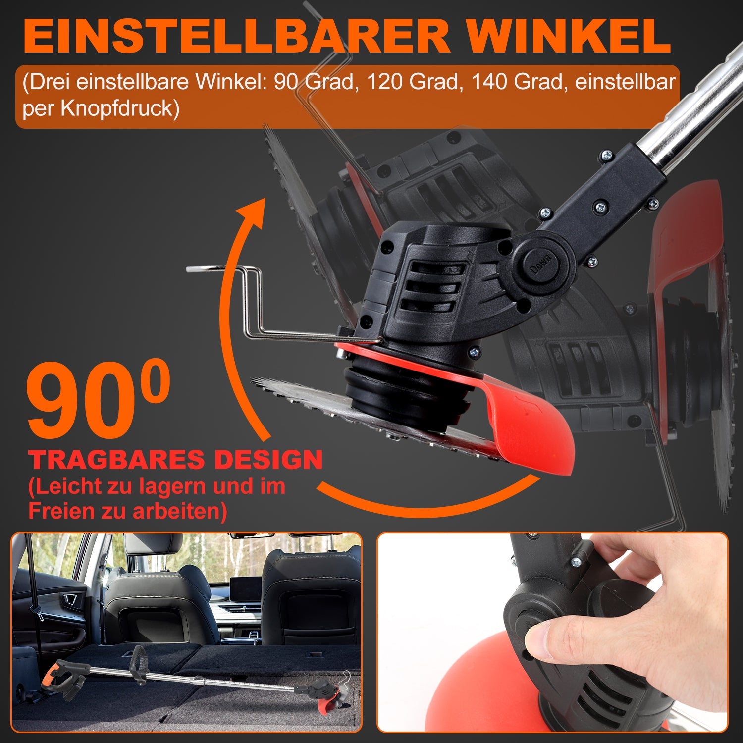 Cosmo Go Akku Rasentrimmer 20V 8000 U/min