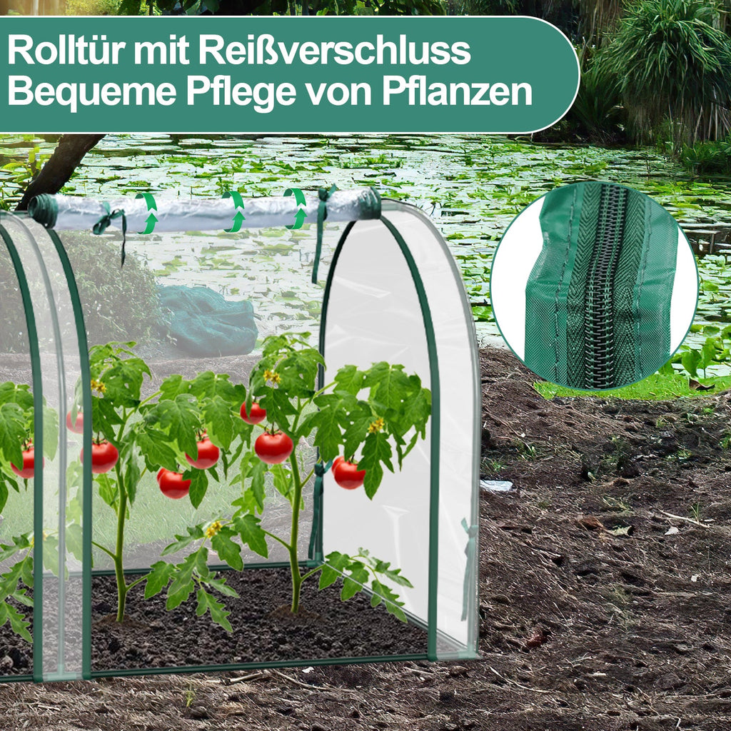Cosmo Go Gewächshaus Foliengewächshaus PVC Transparent