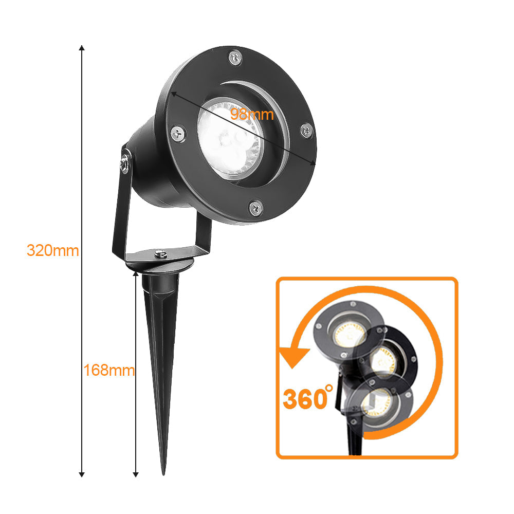 Cosmo Go Gartenleuchte Warmweiß IP65 4W GU10