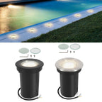 Cosmo Go LED Bodeneinbaustrahler 3W Naturweiß mit Mattierten Ersatzlinsen