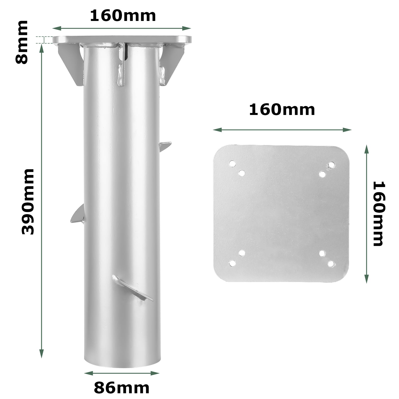 Cosmo Go Universal Bodenplatte für Sonnenschirm