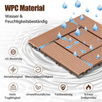 Cosmo Go WPC Terrassenfliesen Klickfliese 30x30cm 11 stk