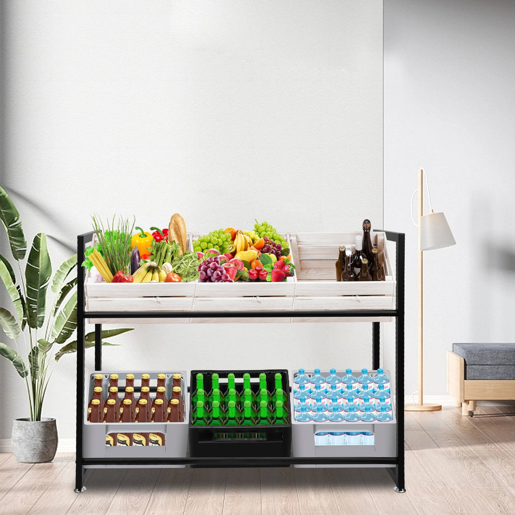 Cosmo Go Getränkekistenregal für 6 Kästen 105*85*32CM