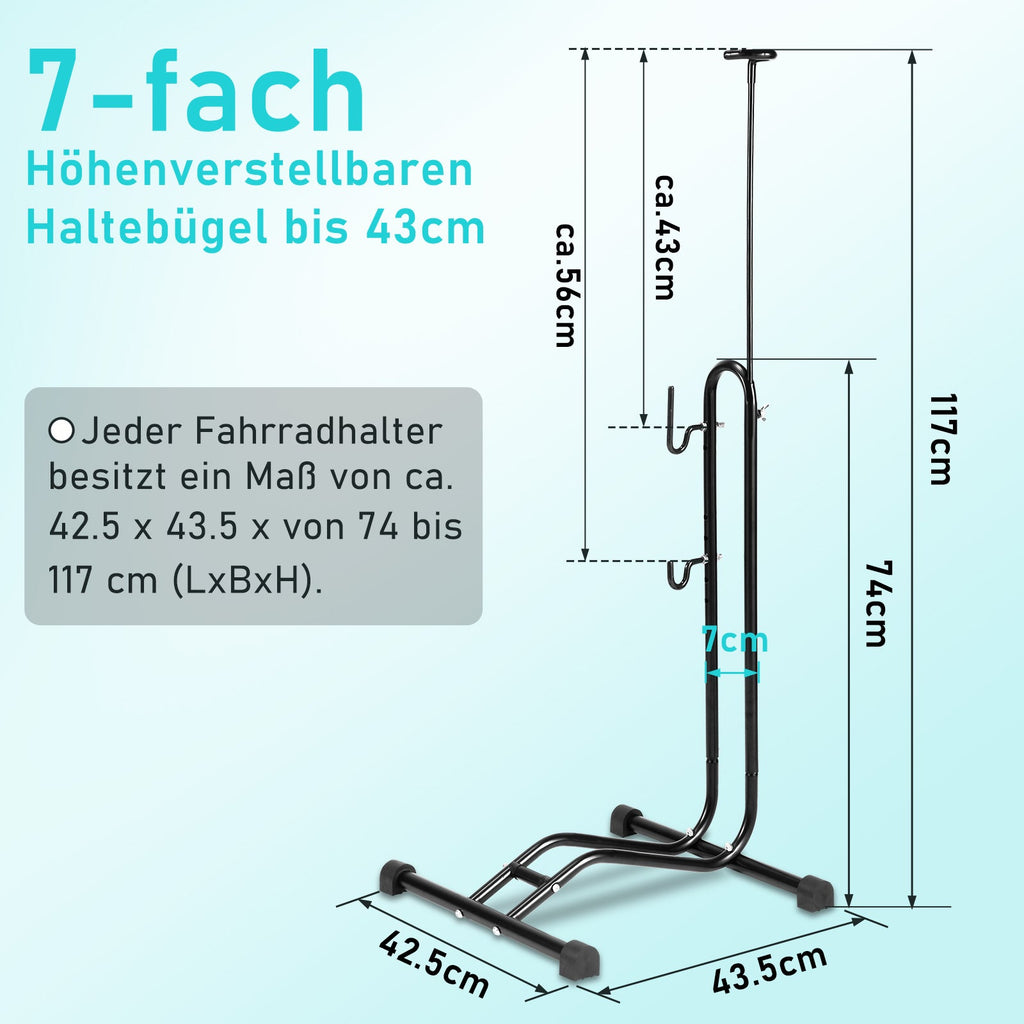Cosmo Go 3 in 1 Fahrradständer Boden 20 bis 29 Zoll