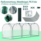 Cosmo Go Gewächshaus Foliengewächshaus PVC Transparent