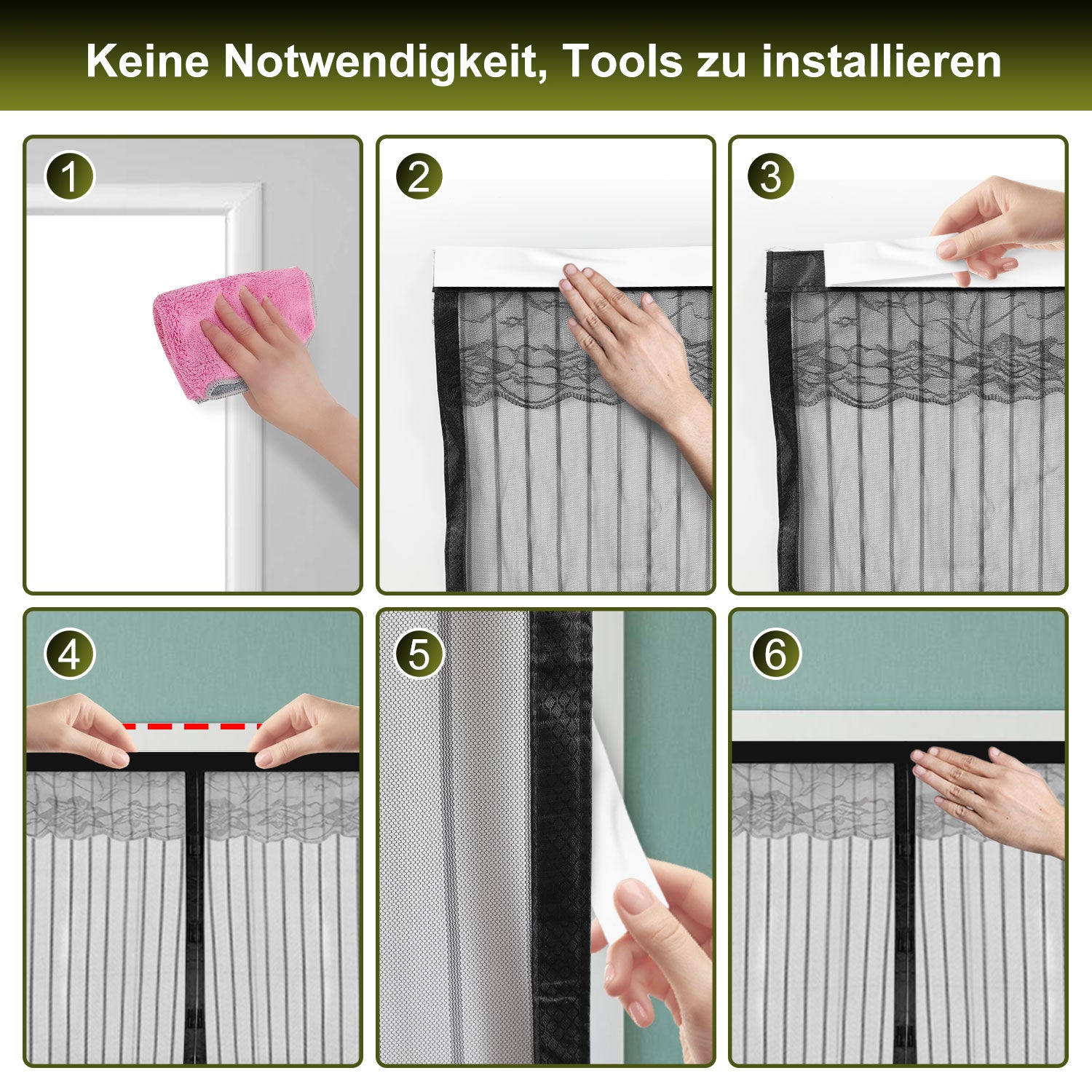 Cosmo Go Magnet Fliegengitter Tür Insektenschutz