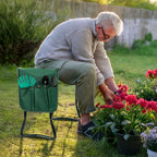 Cosmo Go 2 in 1 Kniebank für Gartenarbeit Gartenhocker mit Eva-Schaumkissen