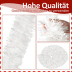 Cosmo Go Weihnachtsgirlande Girlande Weiß 2M 6 Stück