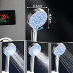 Cosmo Go Duschpaneel Wandduschpaneel 5 Funktionen Edelstahl Schwarz