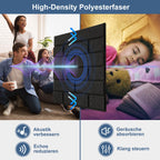 Cosmo Go Akustikplatten Wandpaneele Selbstklebend 12/18 Stück Quadratisch Kacheln