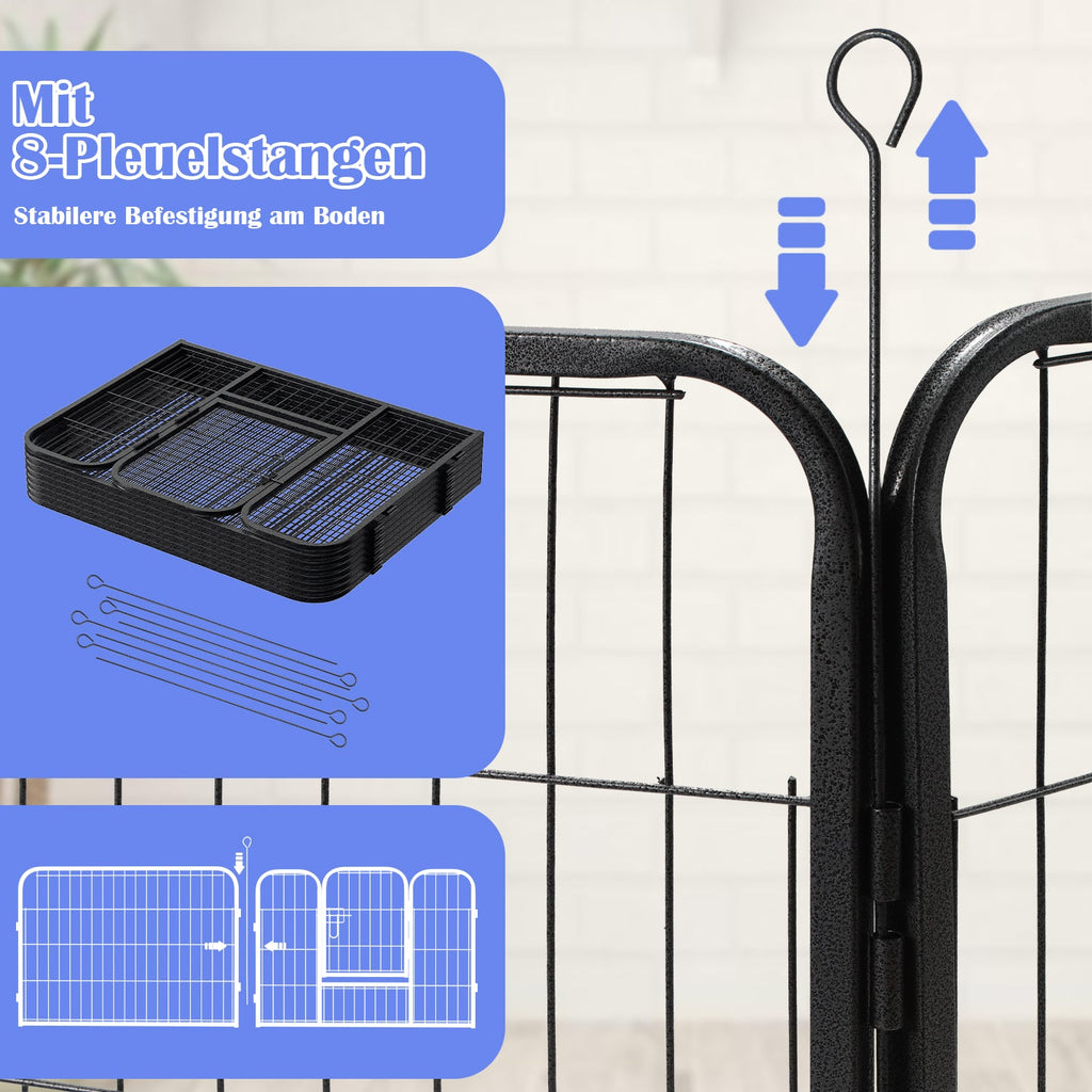Cosmo Go Welpenlaufstall 8-teilig 60cm hoch Faltbar