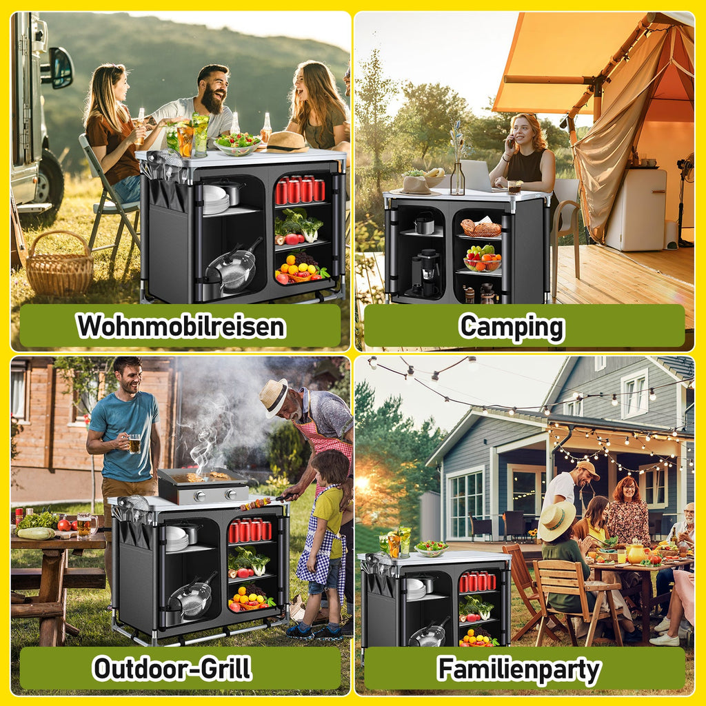 Cosmo Go Campingküche Campingschrank Faltschrank