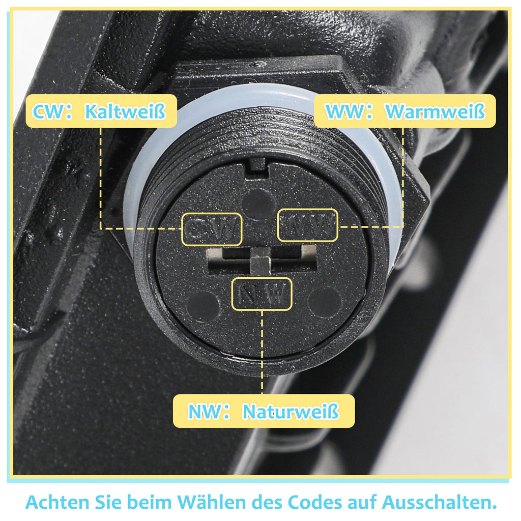 Cosmo Go LED Strahler Außen 10W-100W 3 Farbtemperatur 3000/4000/6500K