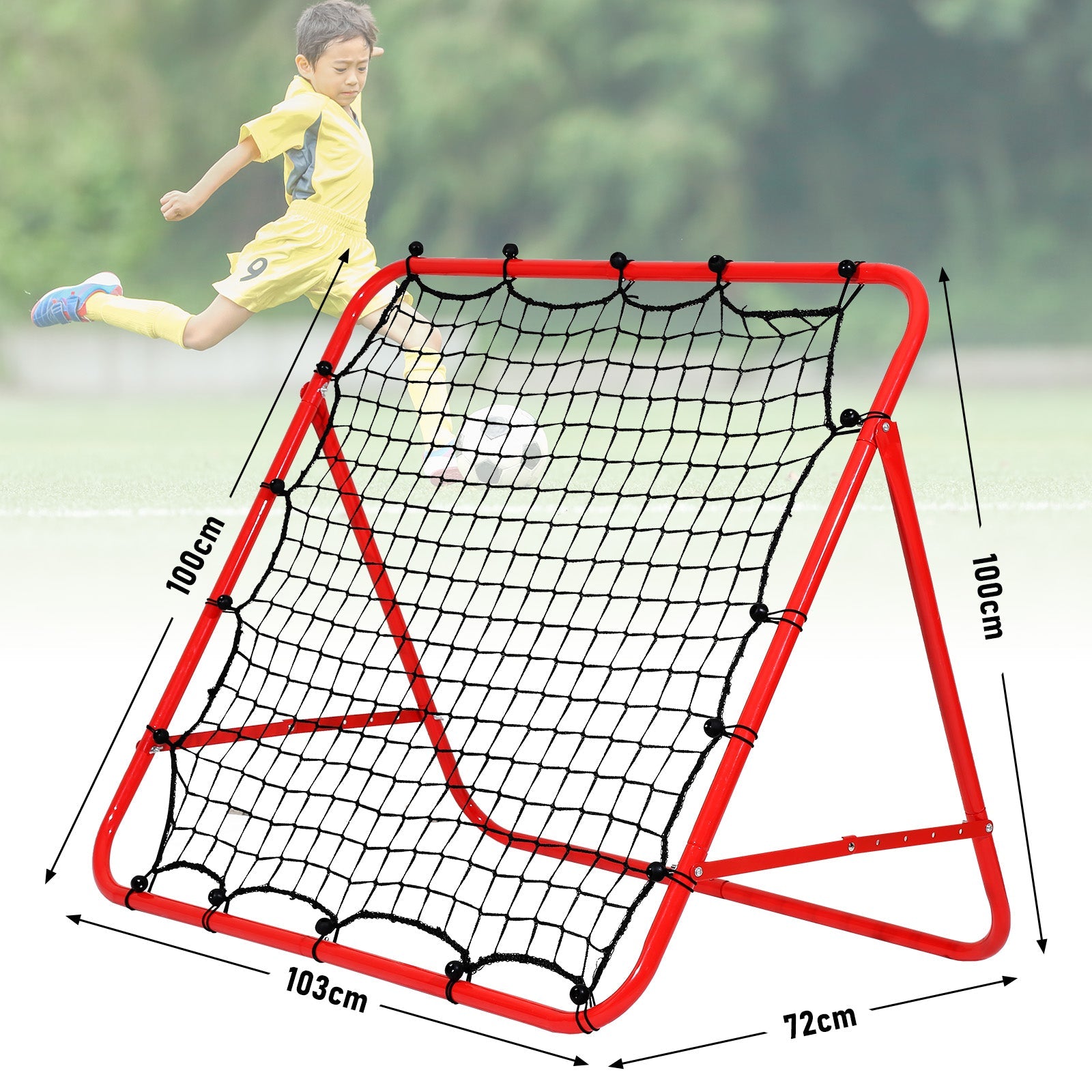Cosmo Go Fußball Rebounder Rückprallwand Netz