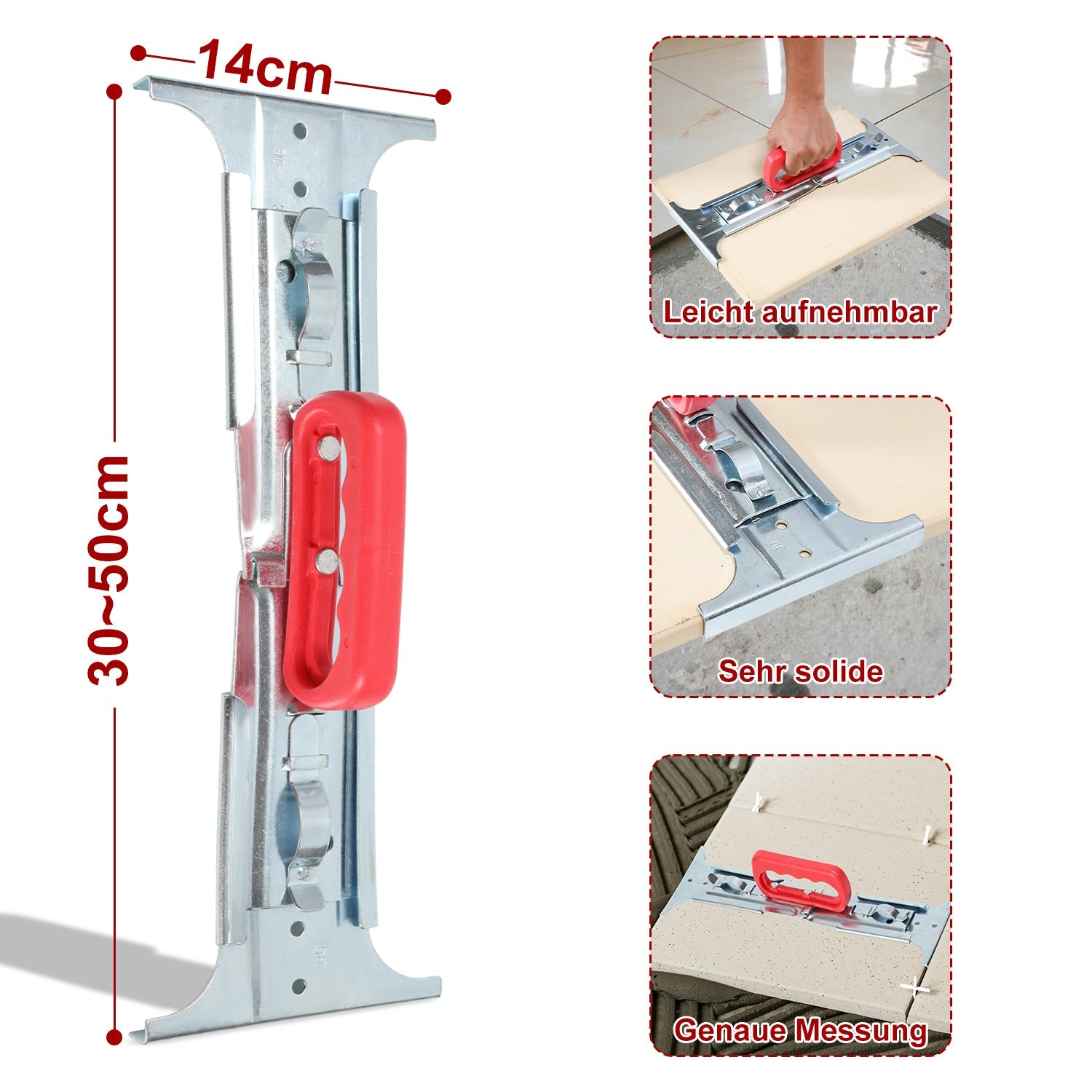 Cosmo Go Plattenheber Fliesenheber Tragkraft 50kg 300-500mm
