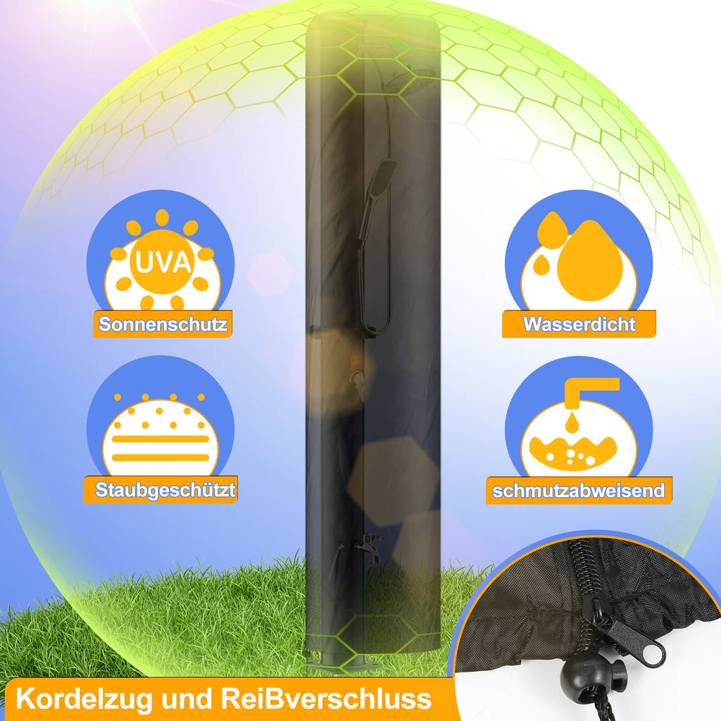 Cosmo Go 20L Solardusche mit Duschkopf Inkl Schutzhaube und Handbrause