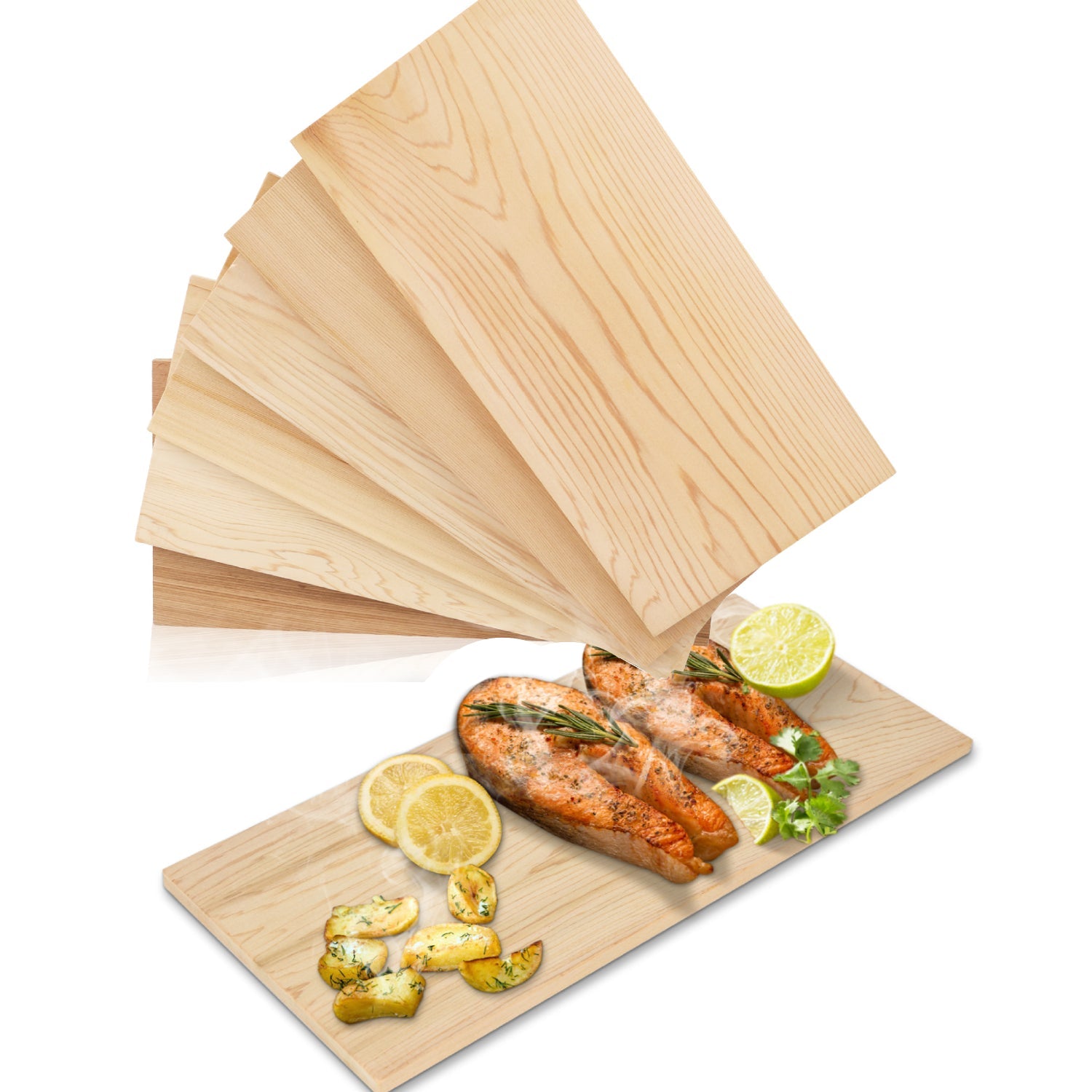 Cosmo Go Räucherbretter Grillplanken 6er Set