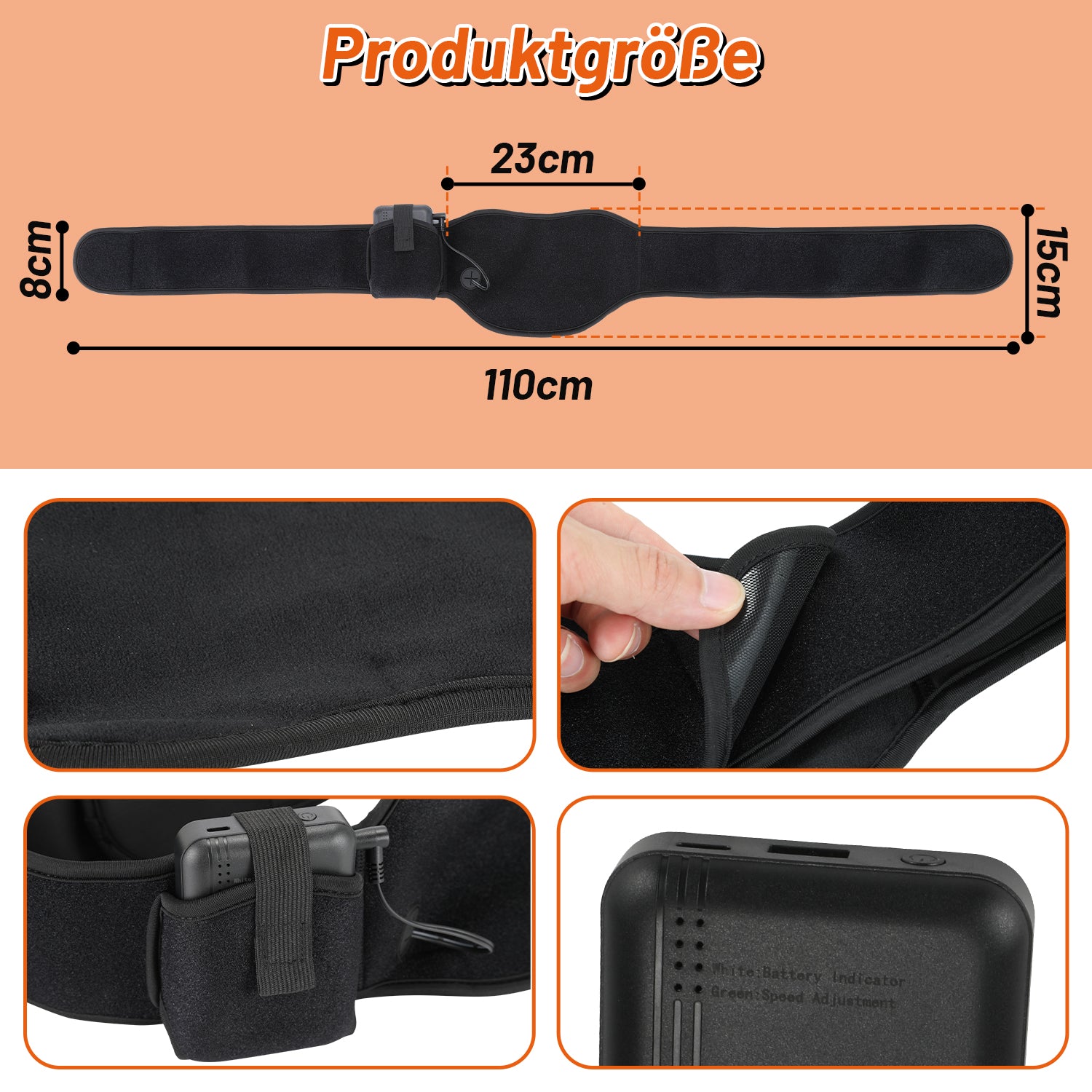 Cosmo Go Wärmegürtel Heizkissen Rücken Nierenwärmer