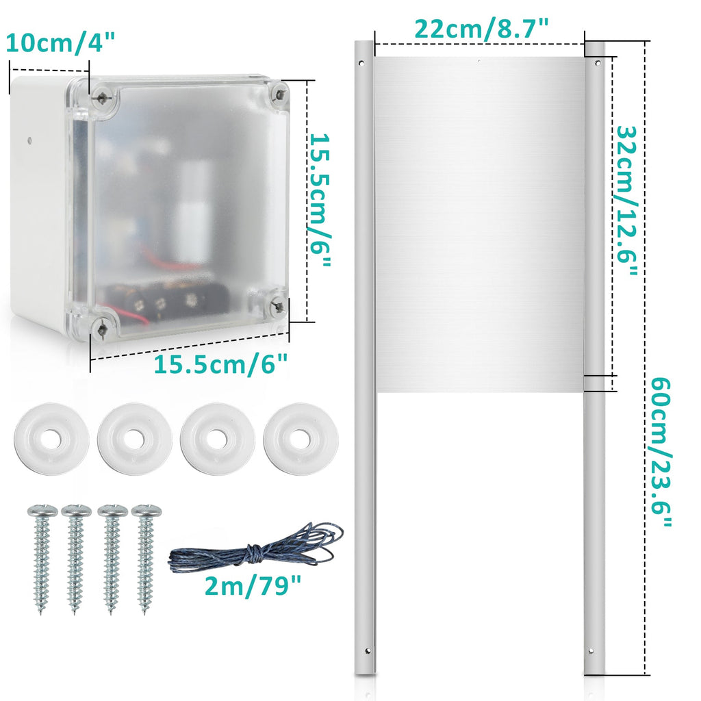 Cosmo Go Automatische Hühnertür mit Lichtsensor und Zeitsteuerung